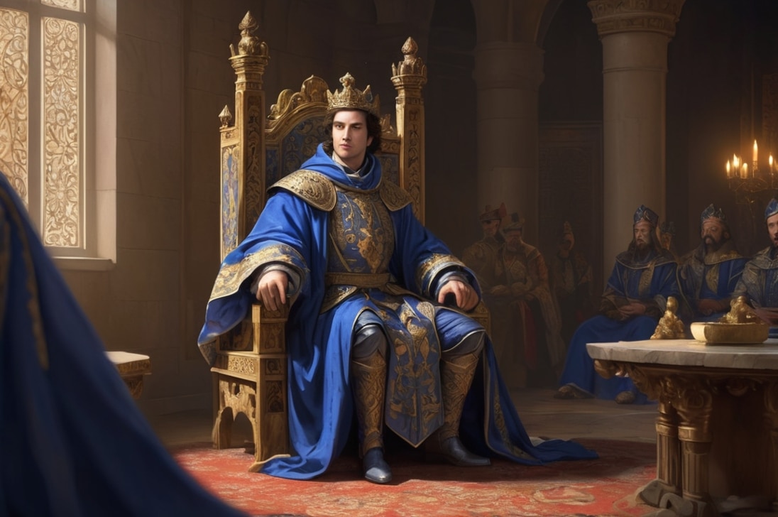 Image of prince escalus sitting on the throne. for the article who is prince escalus in romeo and juliet
