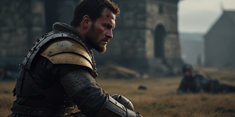 Macbeth image on sitting alone sad and thinking. Image of macbeth for the article leadership qualities of macbeth