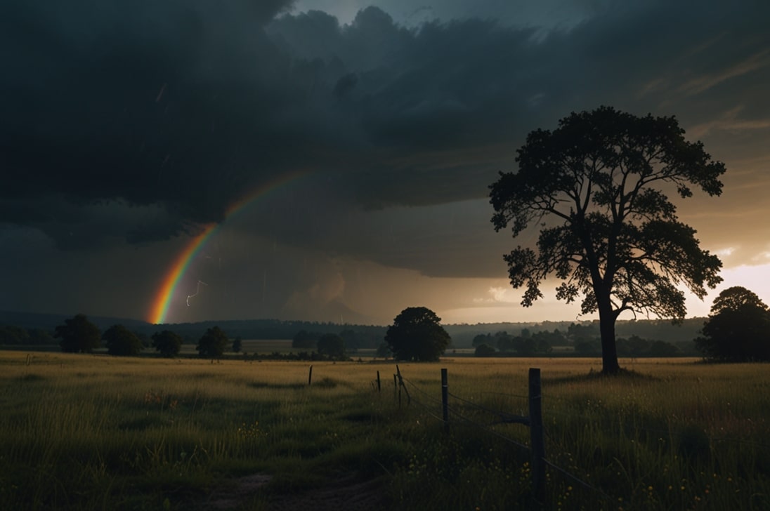 weather image of the play in macbeth. Rainbow image for the article symbols for macbeth.